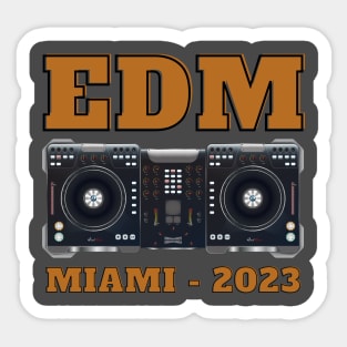 EDM Miami 2023 Sticker